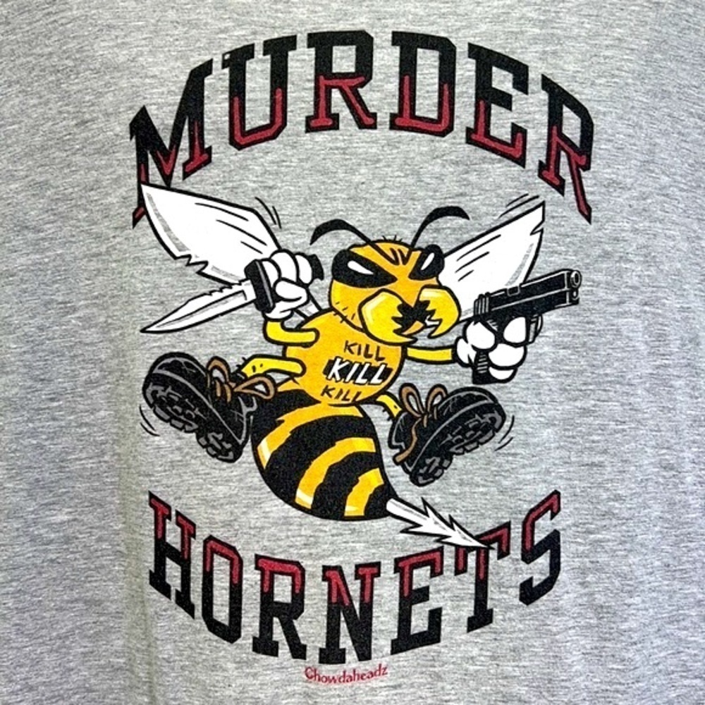 Chowdaheadz - Murder Hornets Unofficial Mascot Of The Worst Year Yet T Shirt XL - Picture 6 of 10